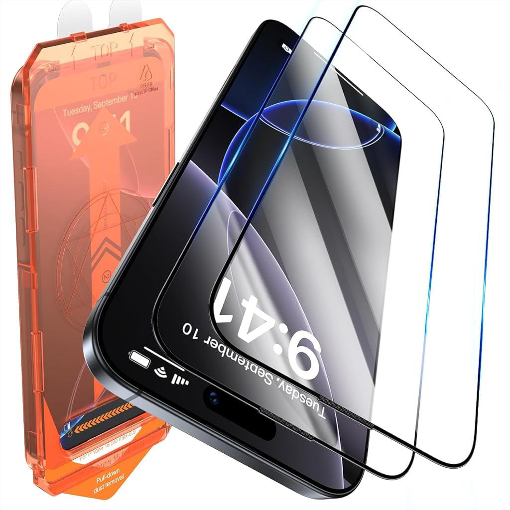 ZORBES 2pcs HD Screen Protector for i Phone 16 Pro Max 6.9'' HD Tempered Glass Screen Protector with Installation Assistant Anti-glare Screen Protector for i Phone 16 Pro Max ZORBES 2pcs HD Screen Protector for i Phone 16 Pro Max 6.9'' HD Tempered Glass Screen Protector with Installation Assistant Anti-glare Screen Protector for i Phone 16 Pro Max